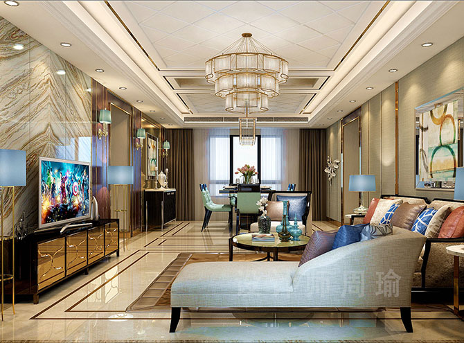 遭bb视频世纪江尚三室两厅168平装修设计效果欣赏